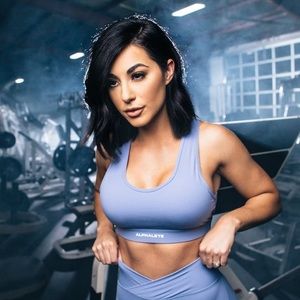 Alphalete Surface Reign Bra Stone Blue